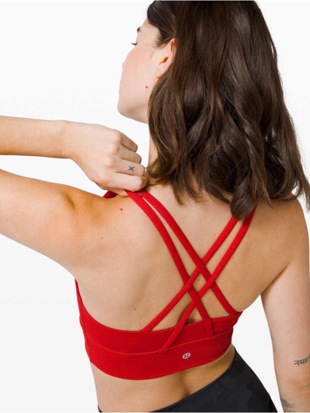 Lululemon Energy Bra Long Line 4 Dark Red *Medium Support, B/C Cup Pilates Yoga